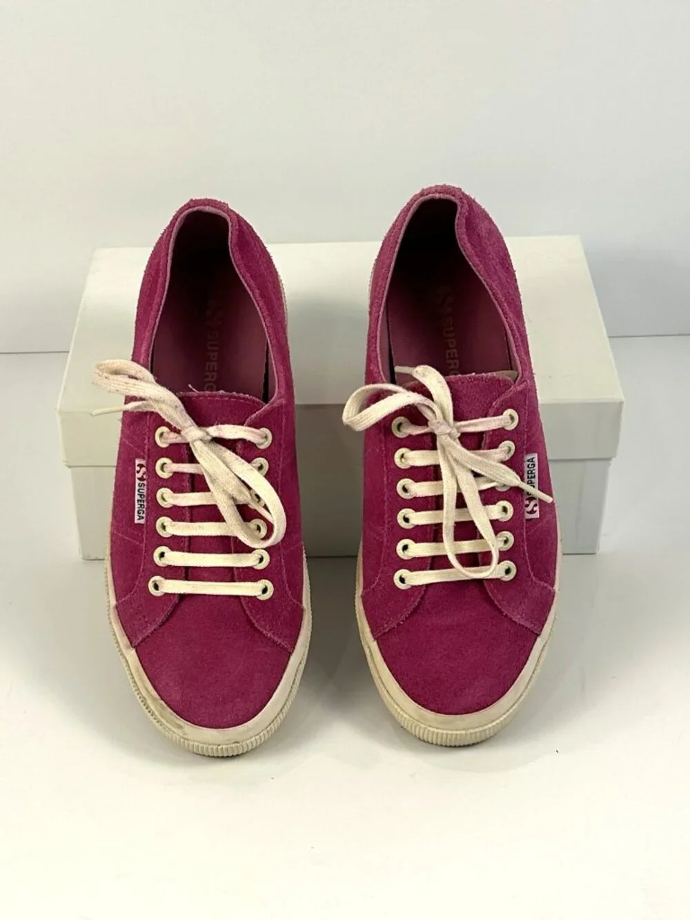 Superga Pink Suede Sneakers